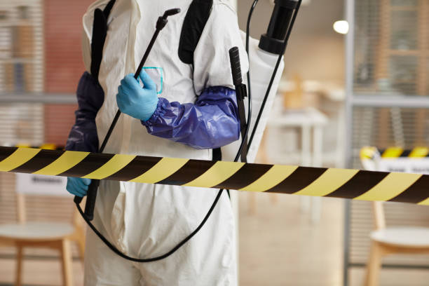 Professional Blood Cleanup technician working in Vendor, AR